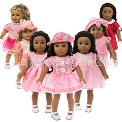 Cross-border 18-inch American girl doll clothes fairy tale doll chiffon dress dress-up clothes for fairy princess BJD doll costumes