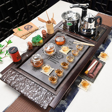 茶具套装家用整套功夫陶瓷全自动四合一家用茶台茶道实木茶盘紫砂