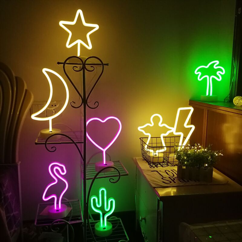 Cross-Border with base neon led desktop modeling lamp Net celebrity atmosphere lamp Christmas holiday bedroom decoration Lantern Cross-Border with base neon led desktop modeling lamp Net celebrity atmosphere lamp Christmas holiday bedroom decoration Lantern