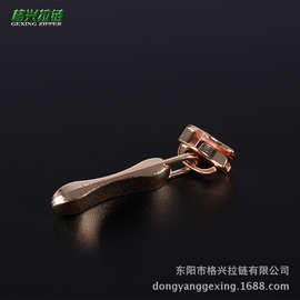 箱包配件吊坠手包专用拉链头批发5号金色电镀花生片拉头箱包专用