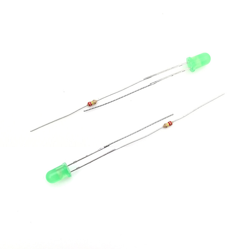 Сигнальный индикаторный свет 220V неоновый с резистором и проводом 5mm светодиод