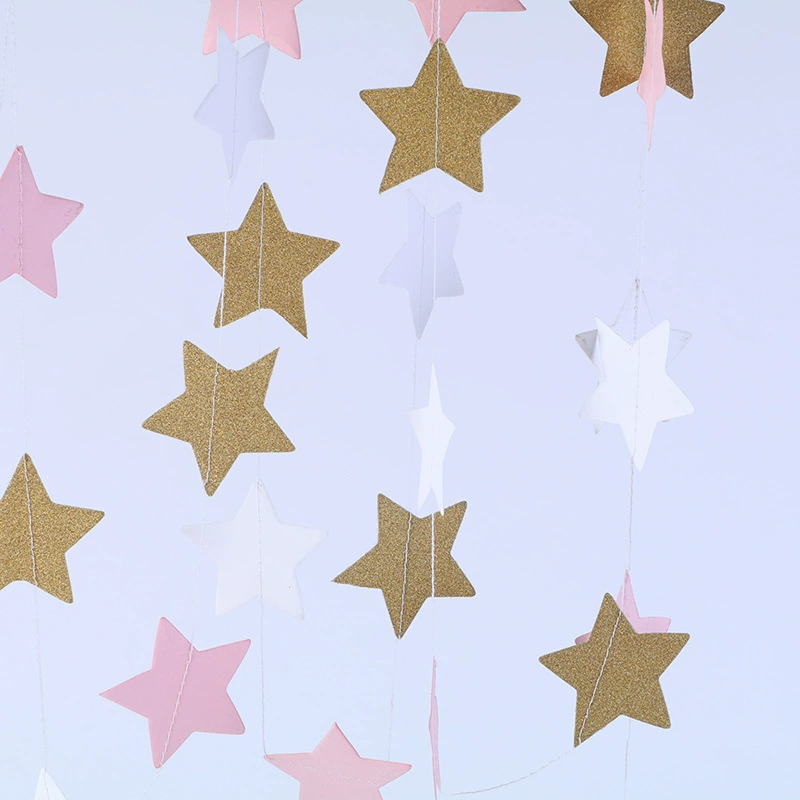 2 м Свадебные украшения красочные кусочки бумажной нити Детская школьная Вечеринка бумажная струнная комната Креативные украшения