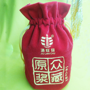 Factory wholesale red flannel gift bag holiday candy gift bunt storage bag jewelry cosmetics
