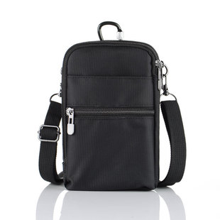 Cross-border hot sale 6 inch outdoor mobile phone bag RFID anti-scan travel diagonal bag multi-function Sports waist bag