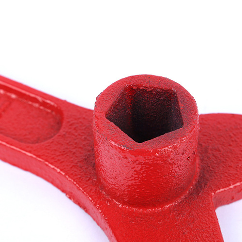 Factory supply thickened heavy-duty recast steel fire wrench, ground fire hydrant wrench, fire wrench, plastisol coated