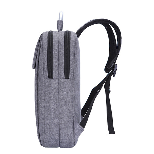 Summer New Business Laptop Neutral Leather Wallet Bag Canvas Metal Computer Bag