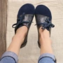 原创圆头平底手工女鞋