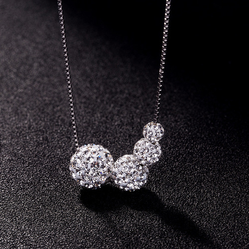 Crystal rhinestone ball Shambhala beads pendant bracelet earrings handmade bracelets DIY jewelry accessories wholesale