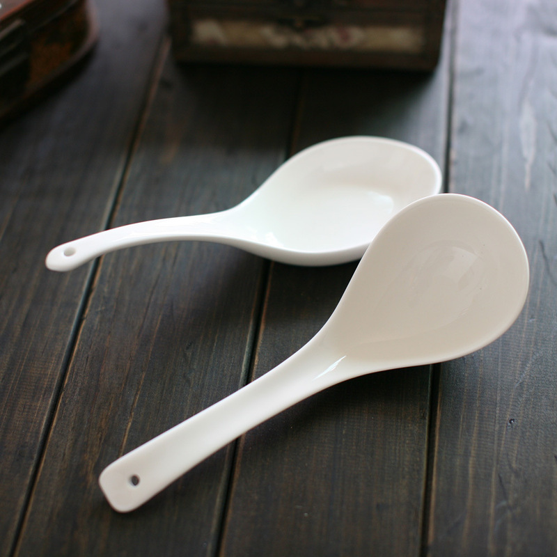 Creative Ceramic Tableware Spoon Kitchen Spoon Rice Spoon Household Soup Drinking High Temperature Resistant Long Handle Soup Large Soup Spoon Creative Ceramic Tableware Spoon Kitchen Spoon Rice Spoon Household Soup Drinking High Temperature Resistant Long Handle Soup Large Soup Spoon
