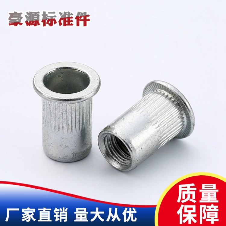 Нержавеющая сталь 304 вытягивая гайку заклепки гайка заклепки плоская головка Вертикальная нашивка гайка заклепки плоская головка гайка заклепки