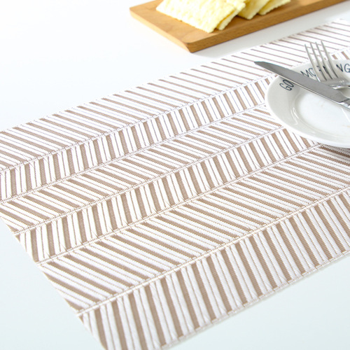 Table Mat, Dinner Plate Mat, Heat Insulating Mat, Waterproof PVC, Thickened Modern Minimalist Western Food Mat, Nordic Heat Resistant Home Use