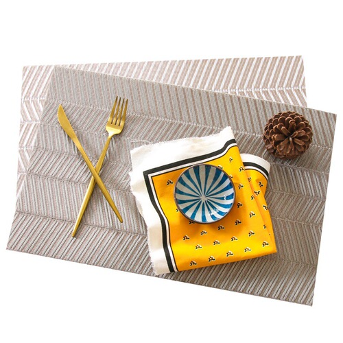 Table Mat, Dinner Plate Mat, Heat Insulating Mat, Waterproof PVC, Thickened Modern Minimalist Western Food Mat, Nordic Heat Resistant Home Use