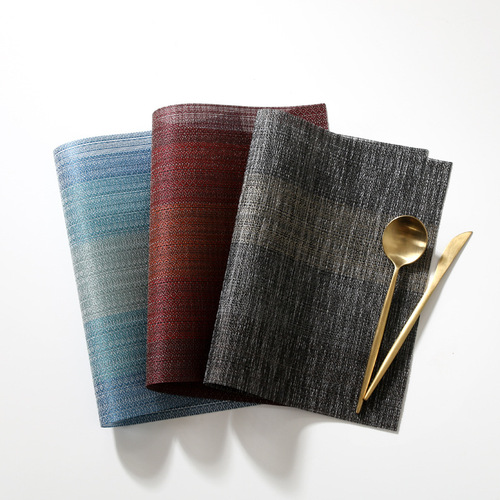 Japanese anti-slip, anti-scald, heat-insulating dining mat for home use, Western-style dining mat PVC table mat, waterproof, quick-drying bowl and cup mat