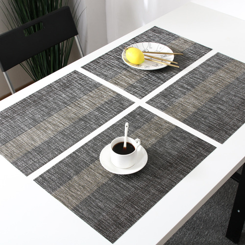 Japanese anti-slip, anti-scald, heat-insulating dining mat for home use, Western-style dining mat PVC table mat, waterproof, quick-drying bowl and cup mat
