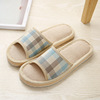 Non-slip slippers indoor for beloved, slide, cotton and linen, soft sole, wholesale