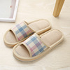 Non-slip slippers indoor for beloved, slide, cotton and linen, soft sole, wholesale