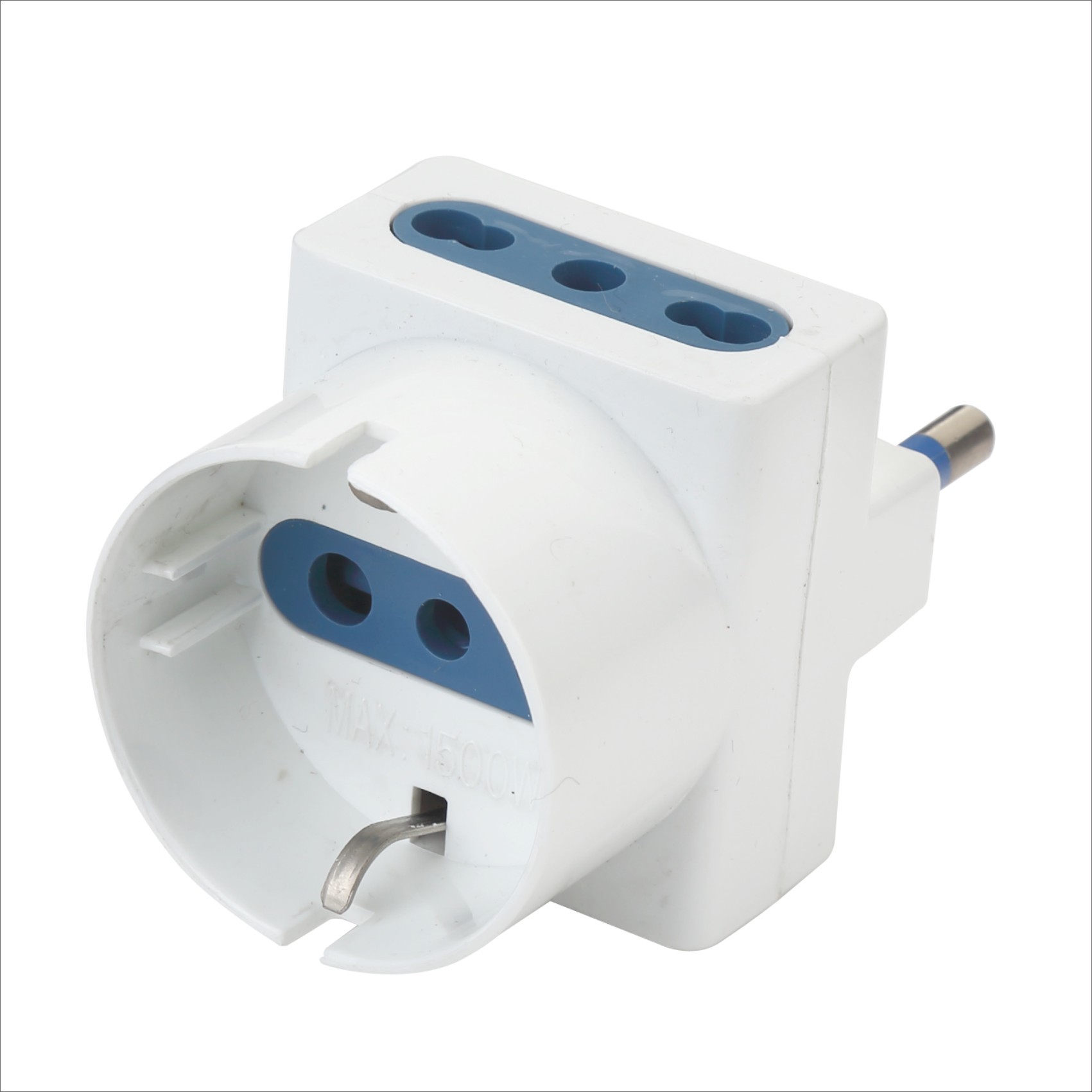 一转三意大利插座电源转换插头德意式转换器EP042B