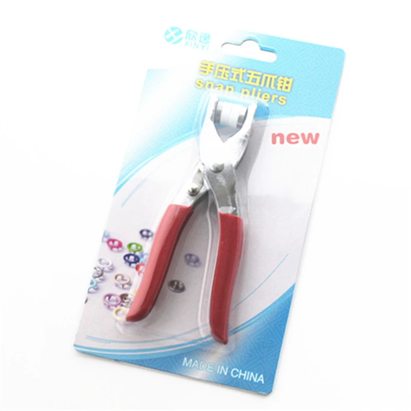 Горячие продажи Xinyi Плоскогубцы для ручного пресса с пятью когтями и пряжкой 9,5 мм Полые пять ручек Инструмент для установки с четырьмя защелками Ручной пресс для гвоздей