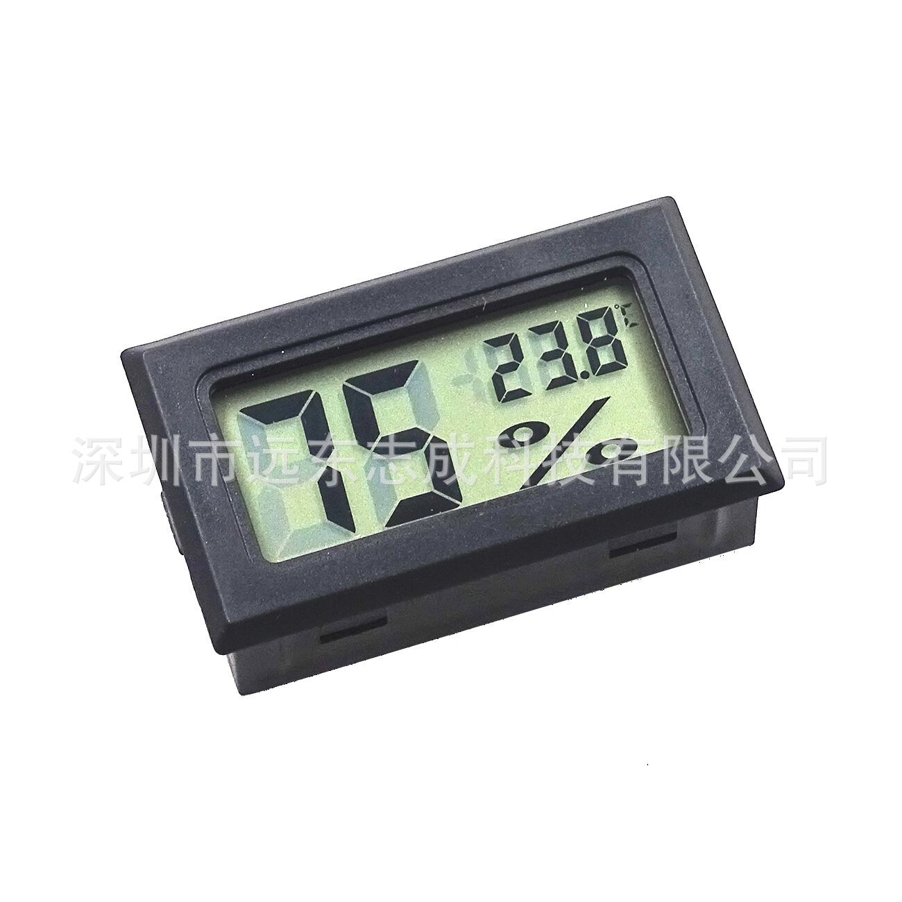 嵌入式 温湿度计电子温湿度计 数字温湿度计 探头内置不带探头 黑