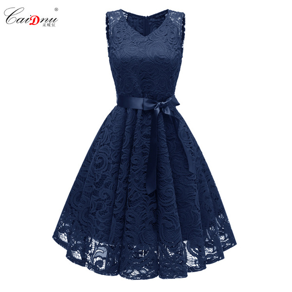 Summer sexy lace dress sleevless