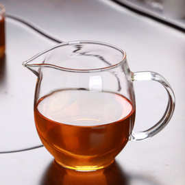 大号耐冷热玻璃公道杯 加厚大肚龙胆公杯 透明玻璃茶海分茶器批发