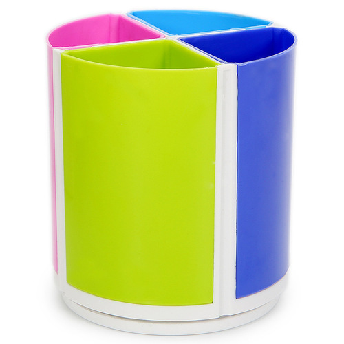 Huajie creative personality combination multi-purpose rotating pen holder color desktop pen holder office stationery storage box H369