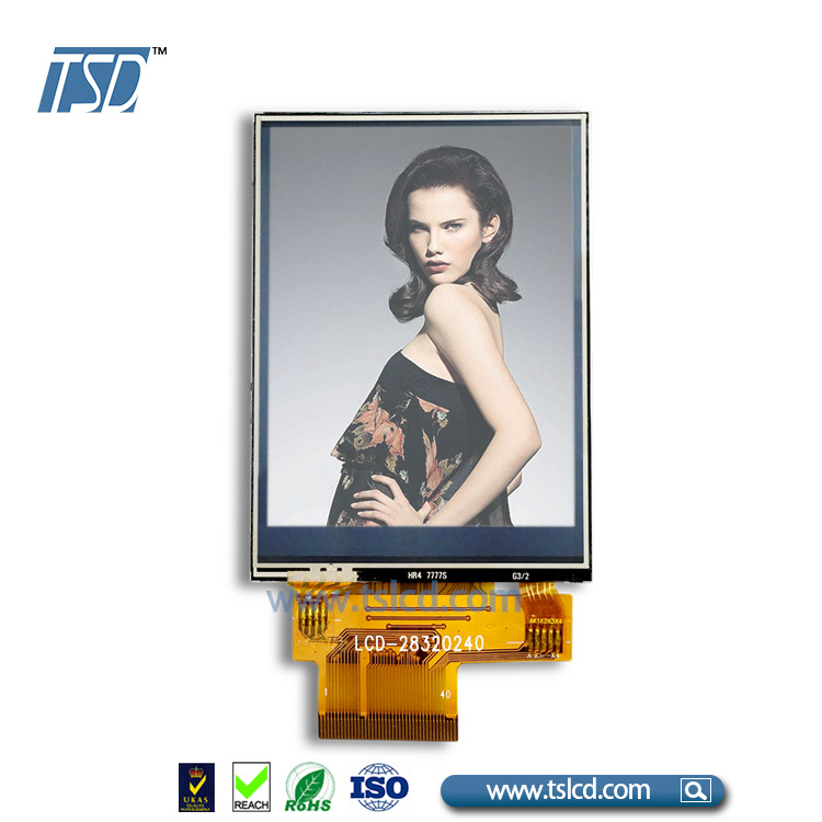 2.8寸lcd液晶显示  240*320 带电容触摸屏 MCU 工业显示屏 厂家