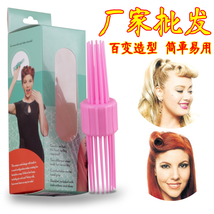 Peine para Teñido de Cabello — Herramienta de Peluquería de Plástico para Peinado y Rizado