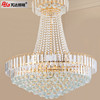 Golden ceiling lamp for country house, crystal pendant suitable for stairs for living room, lights, European style