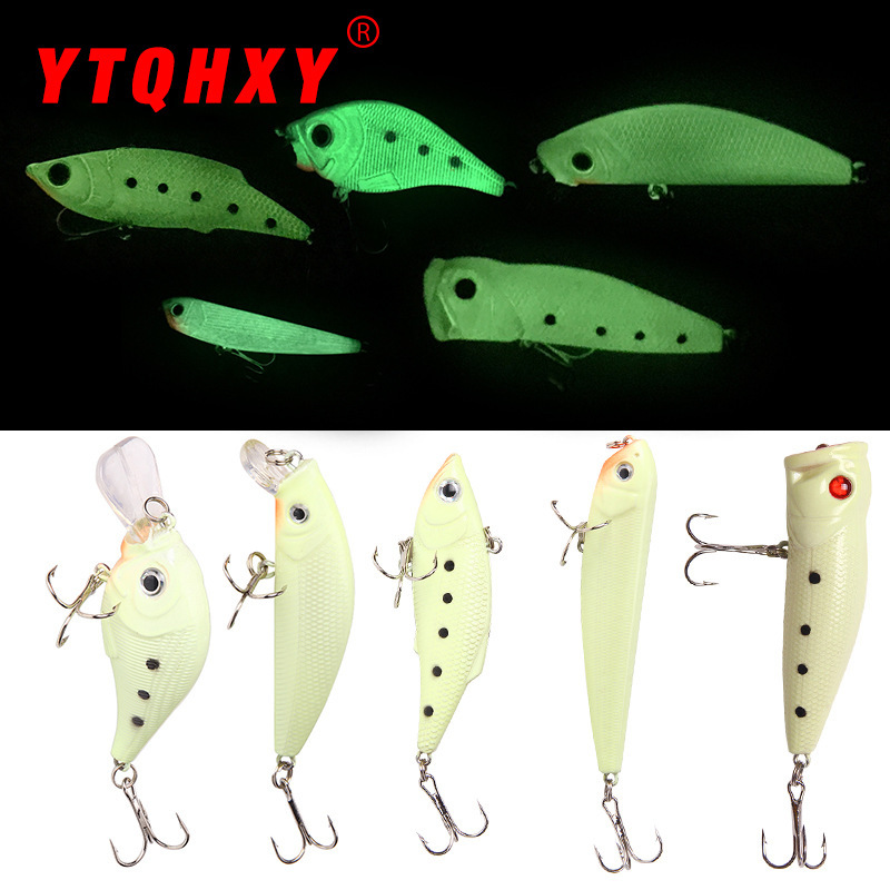 Foreign Trade Lure Full Body Luminous Fat Man/Pencil/Vib/Mino/Waave-Pick Hard Bait Fake Bait Fake Bait Fishing Gear