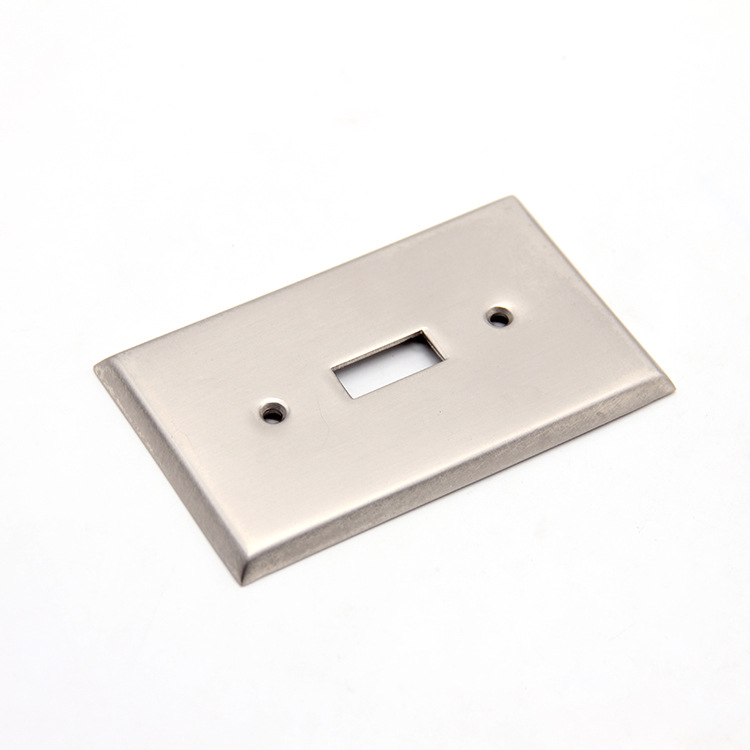 电工开关面板B-KGB08-SC 黄铜开关面板装饰 小单孔面板