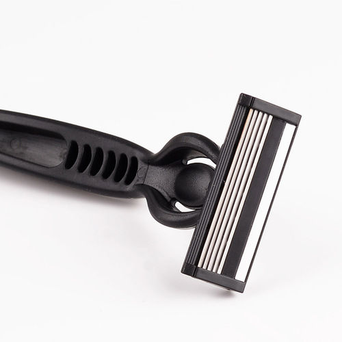 MAX 5-Blade Disposable Shaving Razor 1 Handle + 5 Replacement Heads Men's Shaving Knife with Hair Catcher Set
