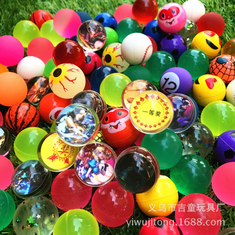Фабрика прямой эластичный Шар 32 мм смешанный эластичный шар один юань яйцо крутильная машина пинбол резиновый мяч яйцо крутящаяся Специальная цена