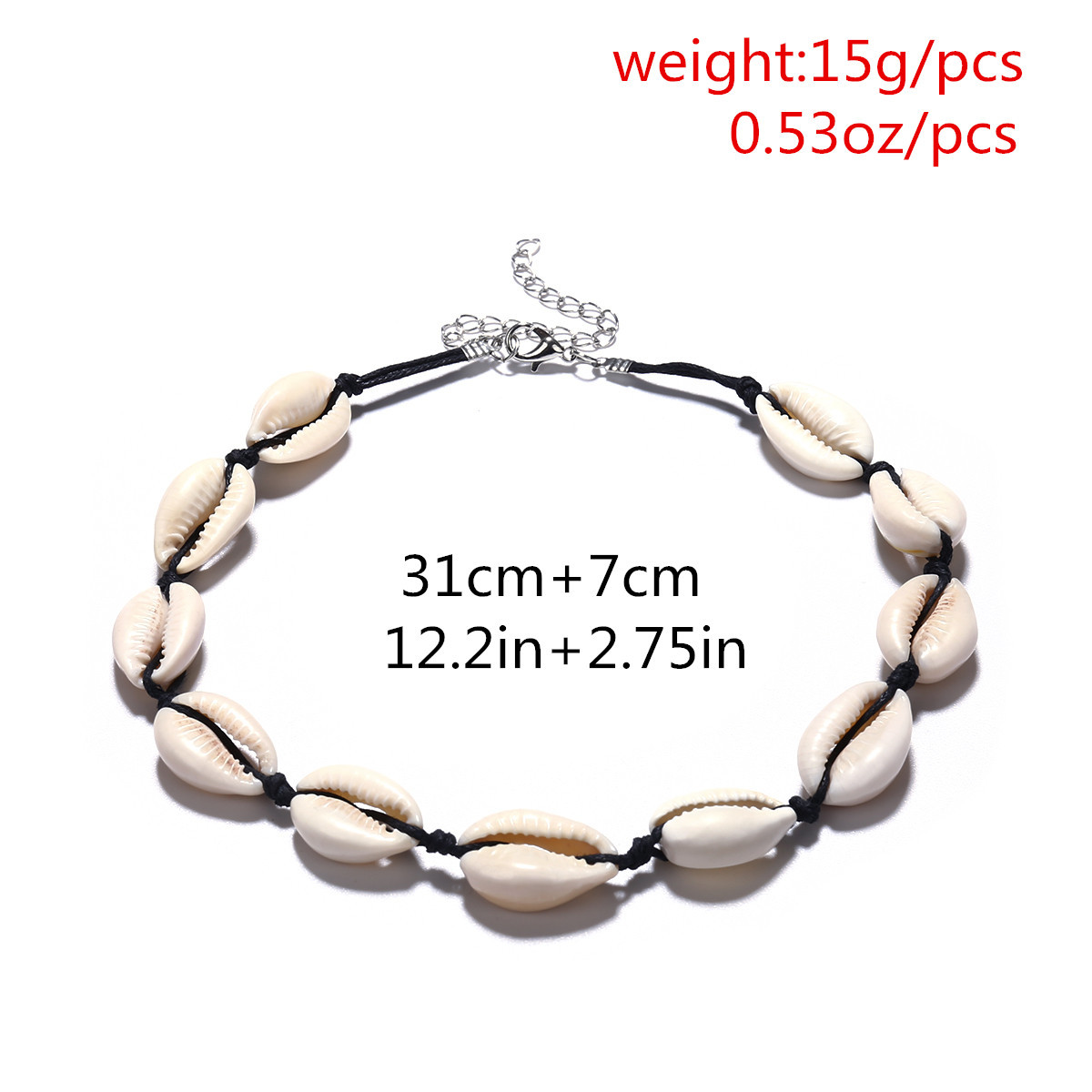 Jewelry Ethnic Style Handmade Woven Shell For Women, Fashable And Versatile, Simple Collarbone Chain Necklace_voghion.com