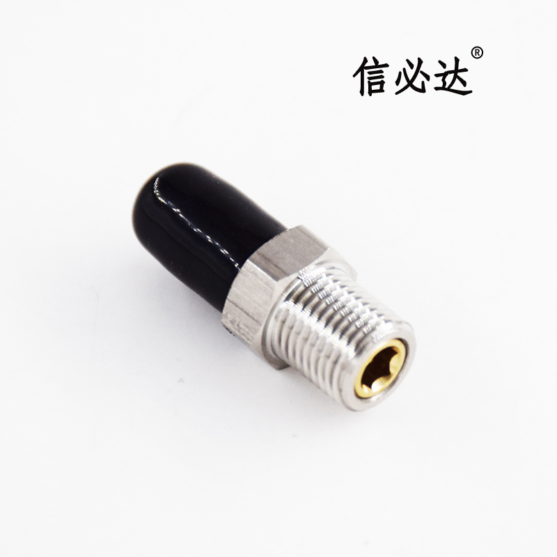 Symbida inflator 8mm quick-connect male connector 10*1 quick-connect male connector stainless steel with one-way valve