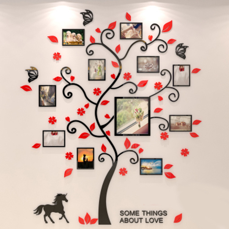 M83 Photo Frame Tree Photo Tree Photo Wall Photo Wall Happiness Tree Acrylic Crystal Stereo Wall Sticker Background Wall