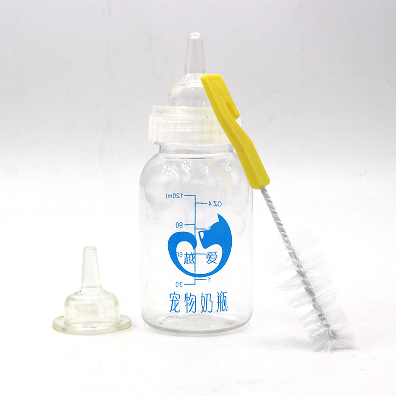Traje de biberón para mascotas biberón para perros biberón para gatos cachorro gatito pezón recién nacido suministros para mascotas