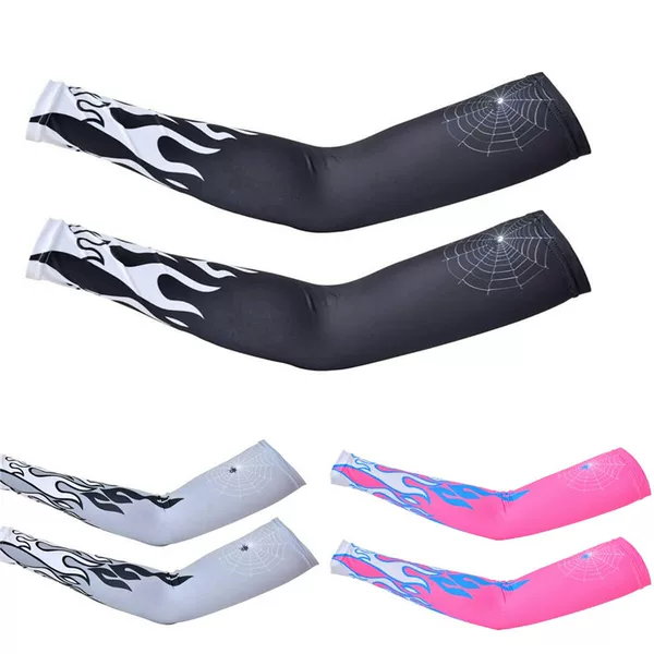Ice Silk Milk Silk Sun Protection Sleeves for Sports, Outdoor Cycling, Men's Driving Sun Protection Sleeves