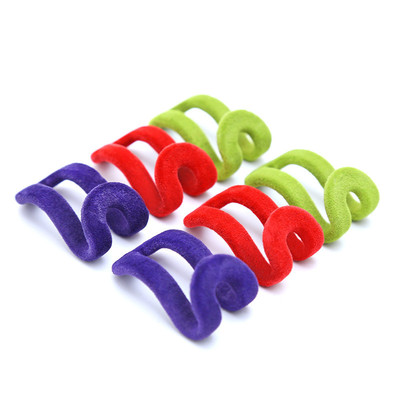 Cross border Wish originality Strength non-slip Flocking hanger Hooks Seamless magic Flocking Folding mini hook