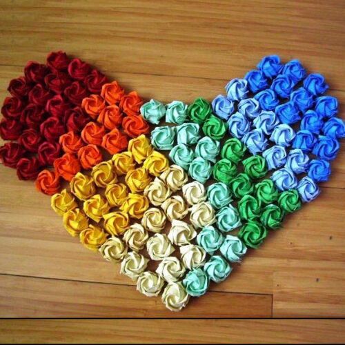 Wholesale creased rose origami, creased handmade paper flowers, hand-kneaded paper crepe paper 15cm 100 sheets