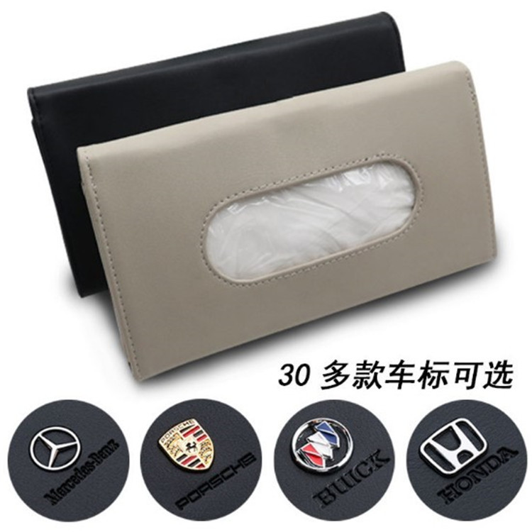 Coche sombrilla caja de pañuelos coche moda creativa colgando caja de pañuelos coche lindo bolsa de pañuelos al por mayor