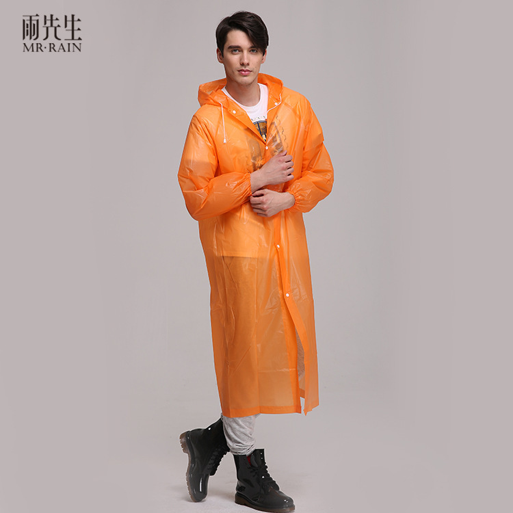 Raincoat adult wholesale fashion outdoor hiking adult conjoined rain gear cycling thickened disposable raincoat poncho