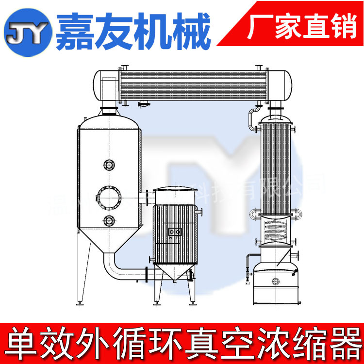 果汁浓缩器 果酱浓缩器 饮料浓缩器 单效外循环浓缩器 浓缩器厂家