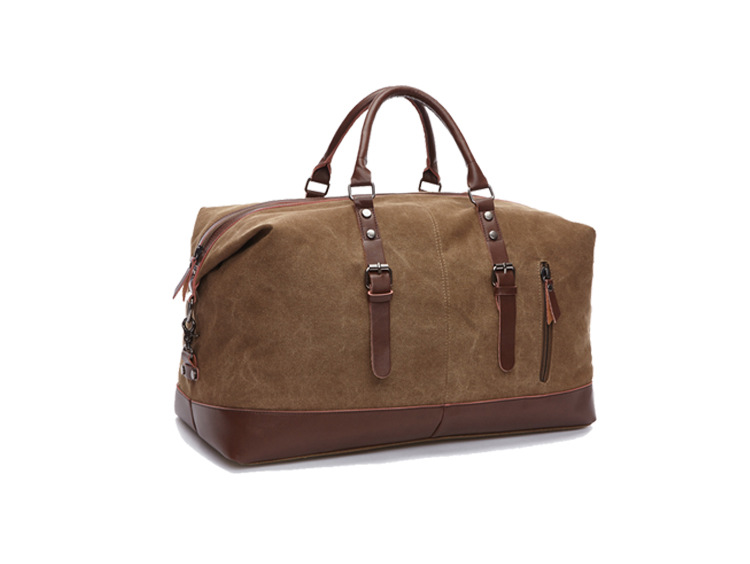 Bolsa de lona casual transfronteriza bolsa de viaje al aire libre bolsa de equipaje de gran capacidad para hombres y mujeres bolsa de mensajero portátil