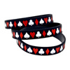 Poker style wristband poker style street dance with silicone gel hand strap