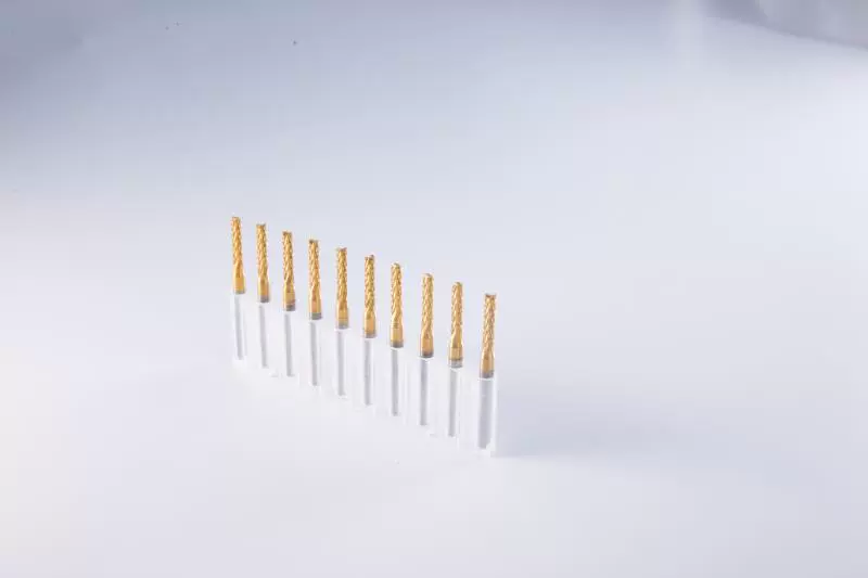 Фрезы для печатных плат с титановым покрытием фрезы из сплава гравировальные фрезы Кукурузные фрезы 0,8-3175 м