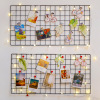 INS home wall iron grid photo wall girl room wall decoration stand storage shelf wall decoration