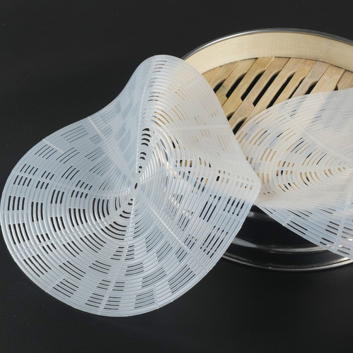 48cm diameter thickened round silicone steamer mat Laotaimen steamed buns steamer mat no oil steamed buns mat