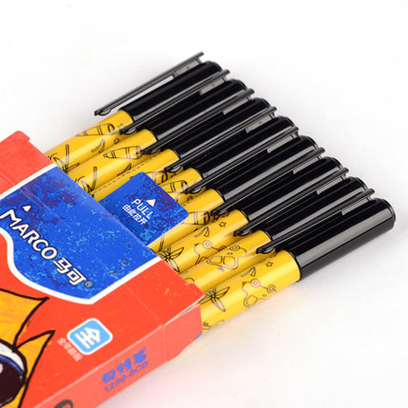 MARCO 1289 negro Gancho pluma de marcado pluma de dibujo gancho borde dibujo pluma especial 8