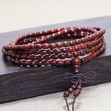 小叶紫檀佛珠手链3-5mm米珠筒形女式文玩手串手饰批发中国风